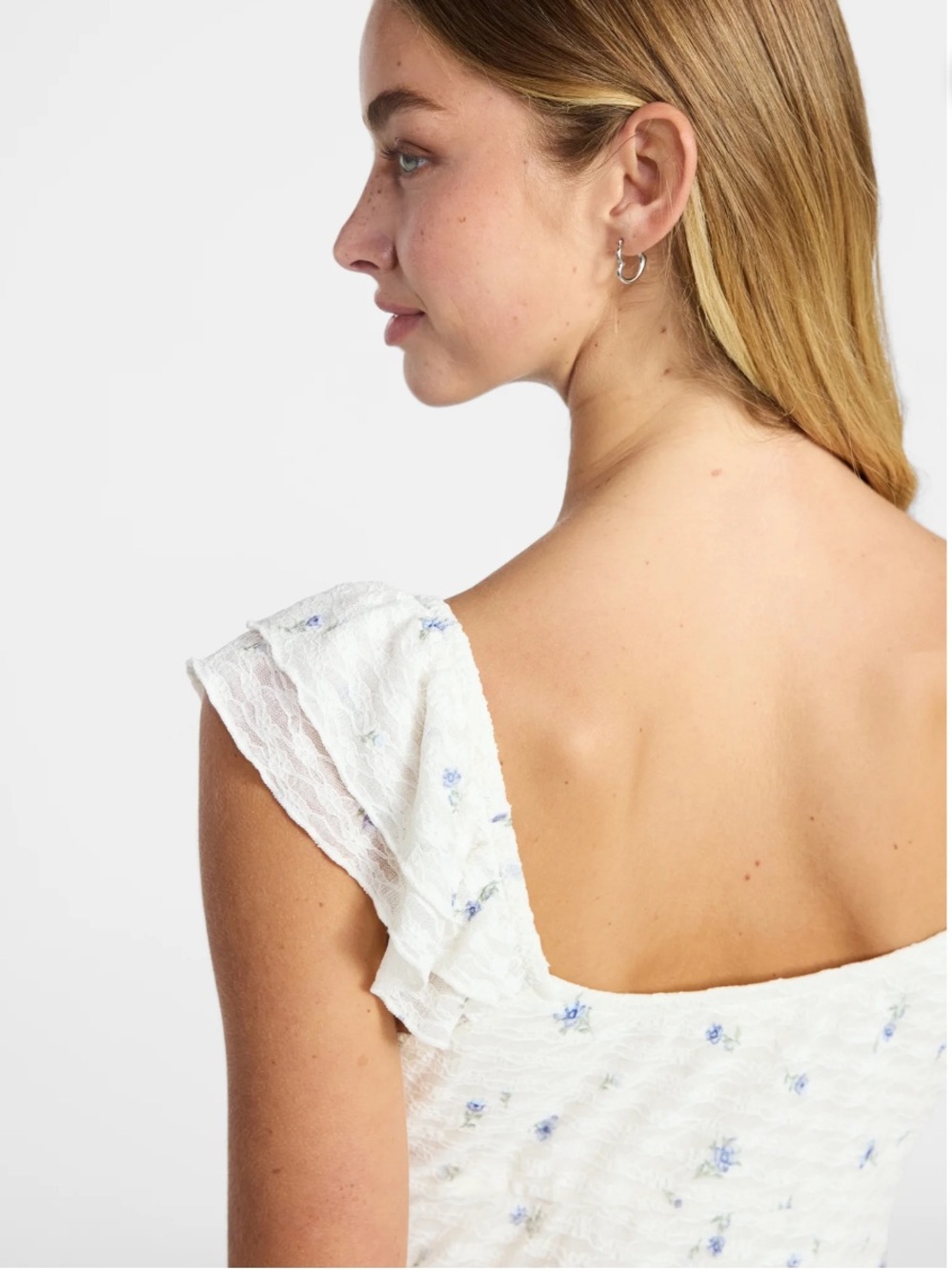 No Boundaries Double Ruffle Ruched Mini Dress - Picture 2 of 4